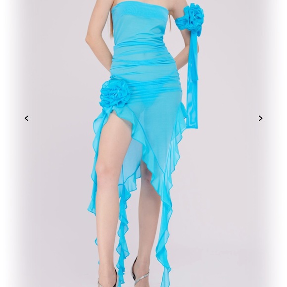 Fanci Club Dresses | Fanci Club Crime Dress in Blue | Color: Blue | Size: Xs | Alexaporpora's Closet
